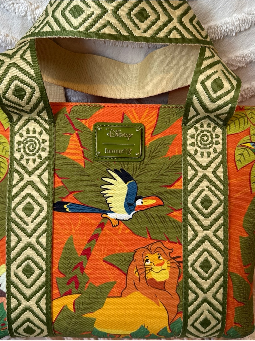 Loungefly Disney Lion King Simba Rafiki Animals Crossbody Tote Bag NWT